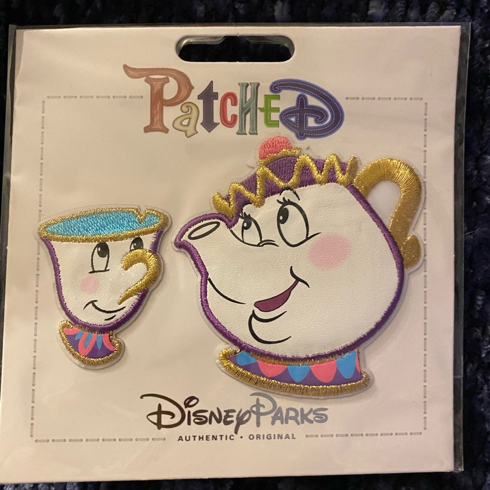Disney Mrs Potts and chip patches beauty & beast